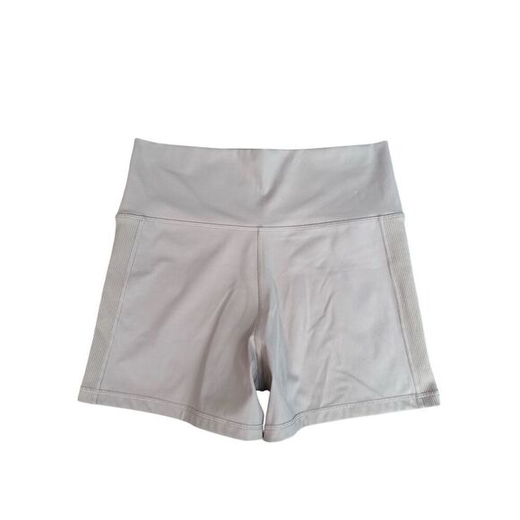 offline by aerie goals shortie high rise 4” biker shorts mauve XL ribbed sides - Picture 2 of 6